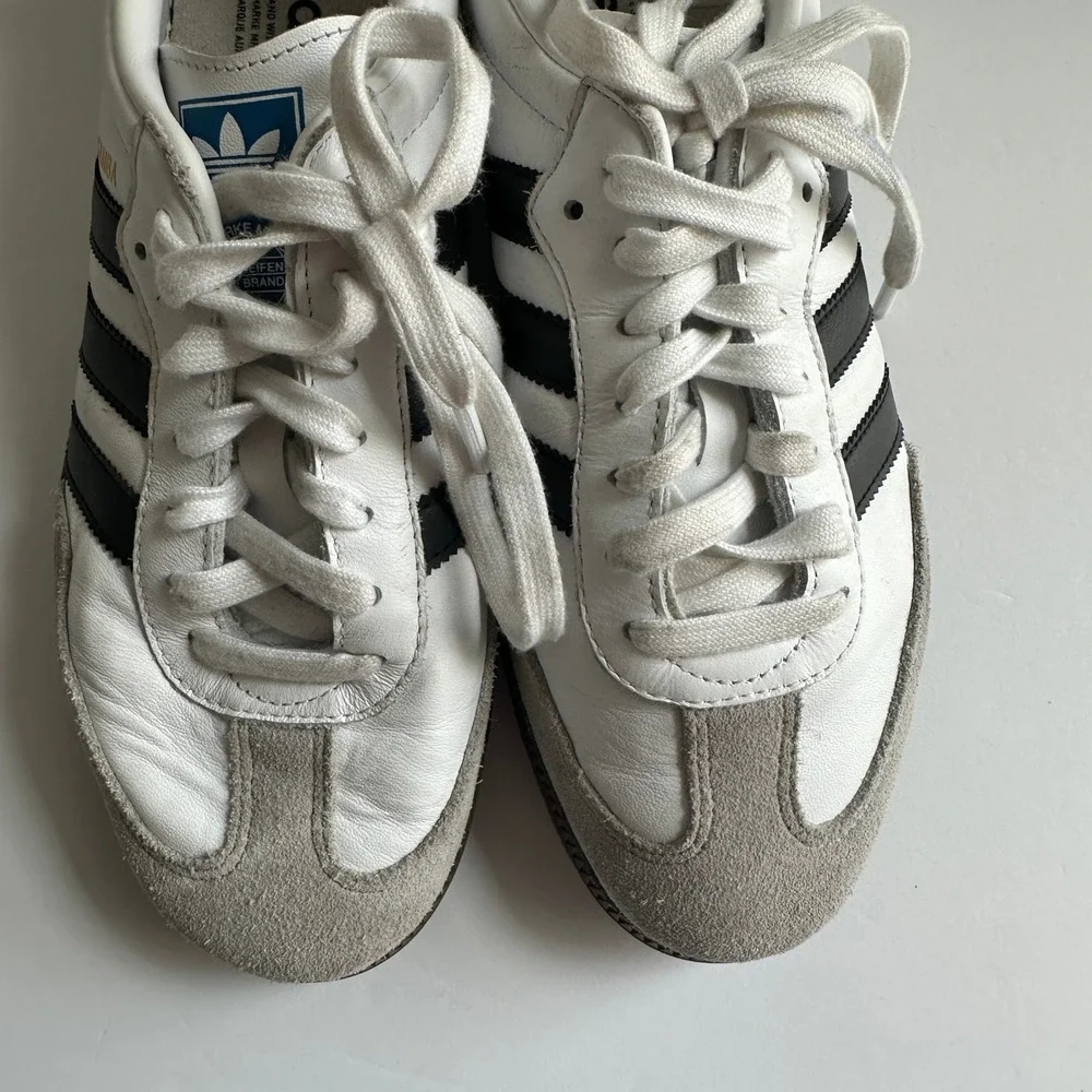 Adidas Samba OG White Black Gum B75806 Mens Size 8 Low Top Sneakers